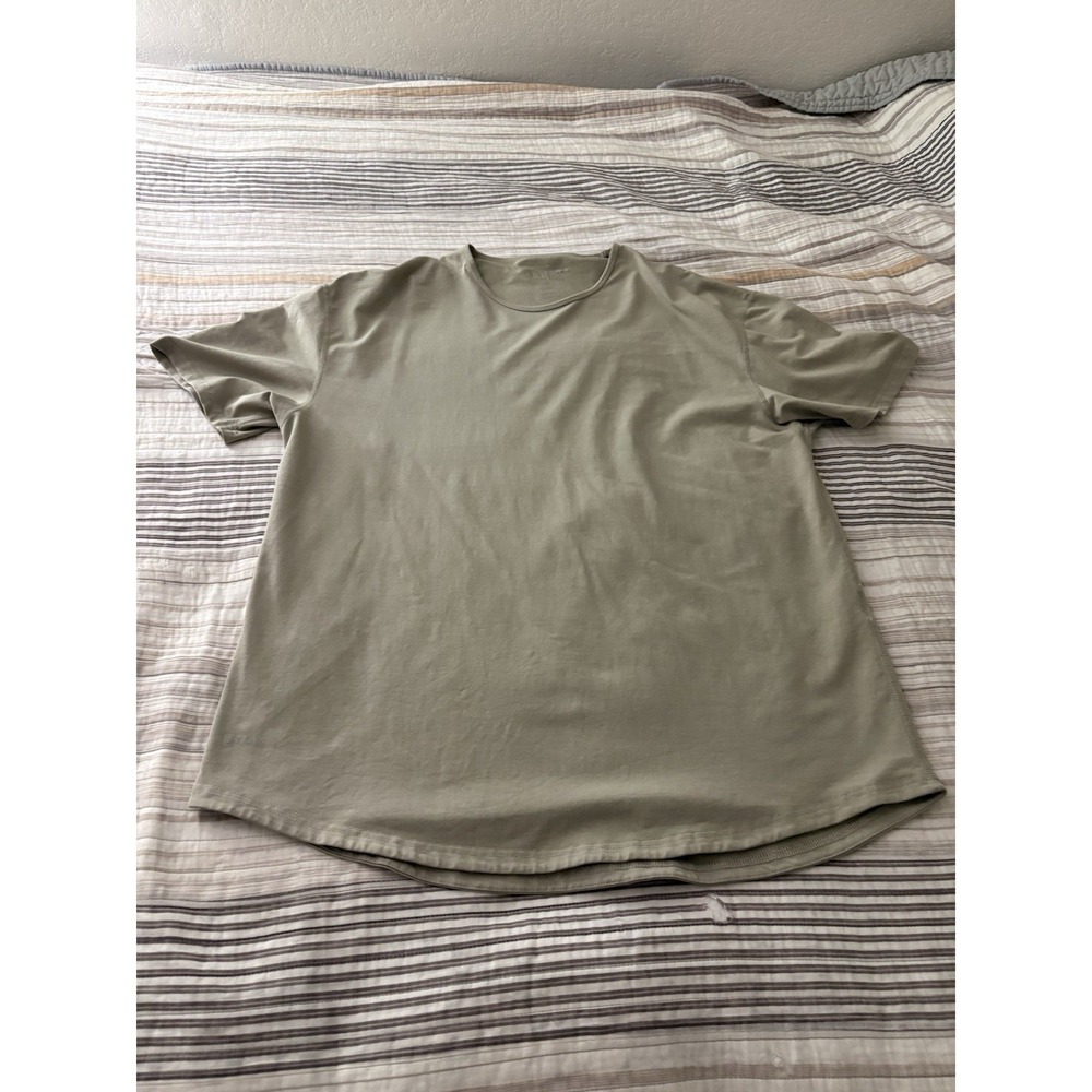 BYLT Shirt Mens 3XL Olive Premium Basics Drop Cut Lux Workout Athletic Gym